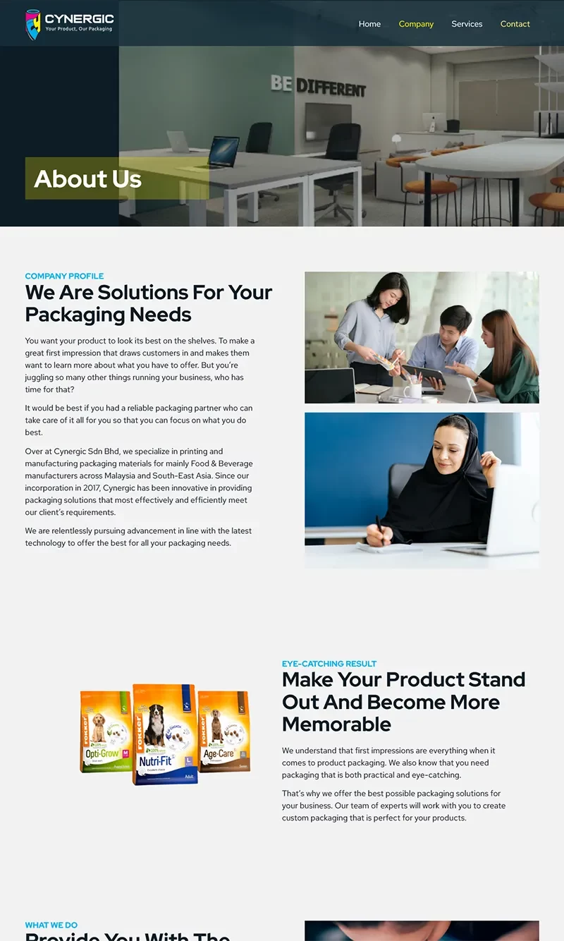 About Us Page