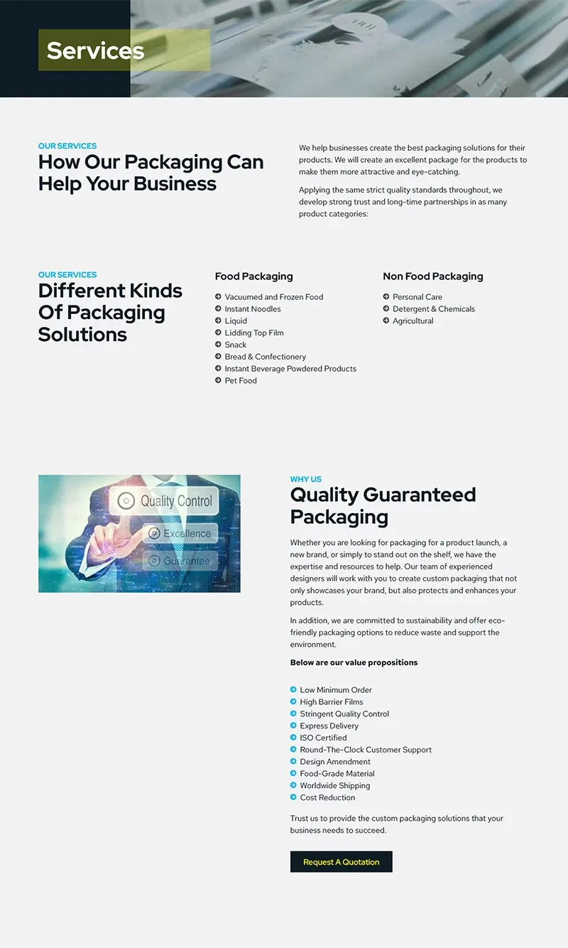 Service Page