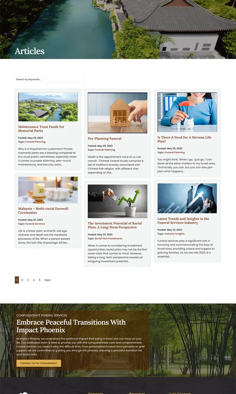 Article Archive Page