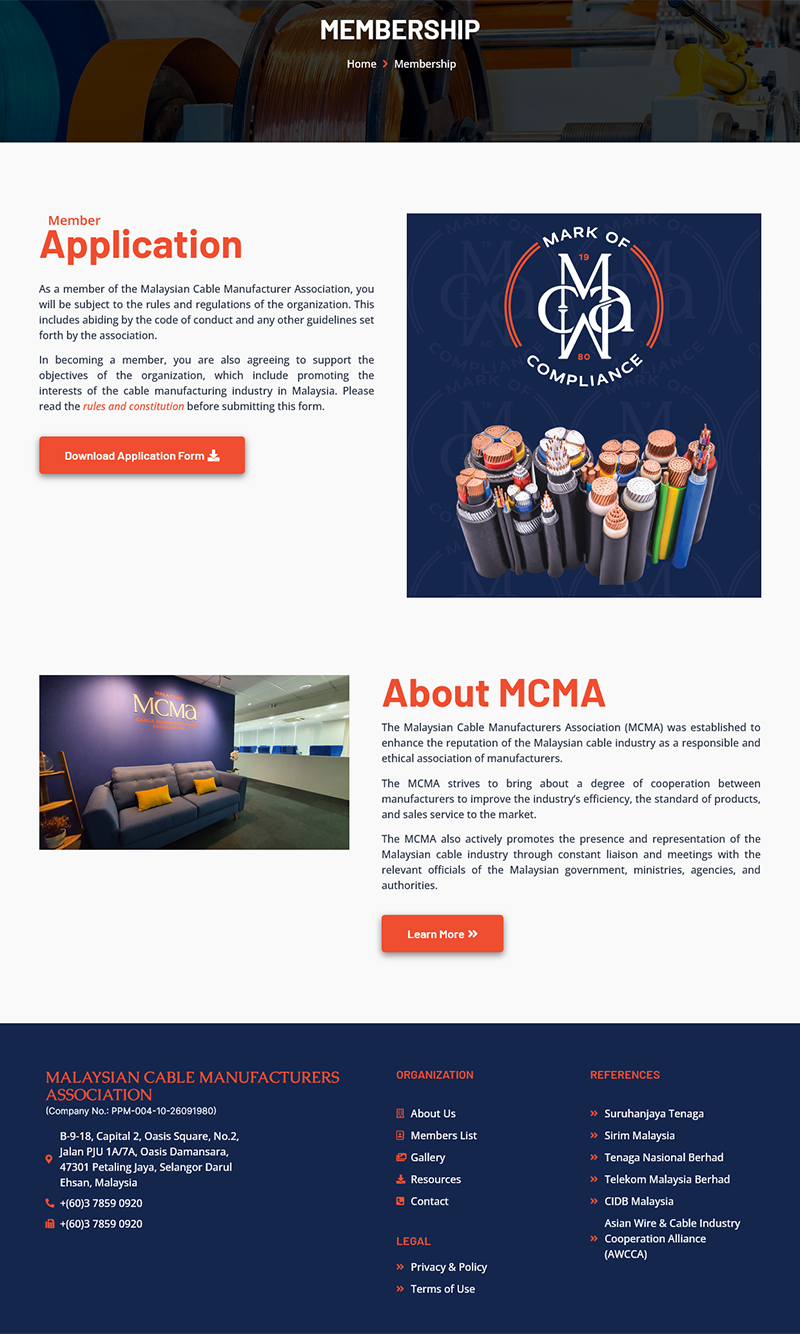 Membership Page