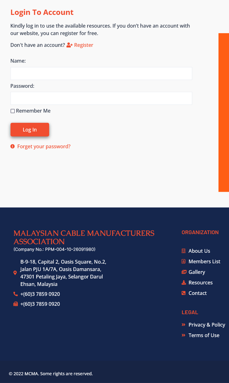 Login Page