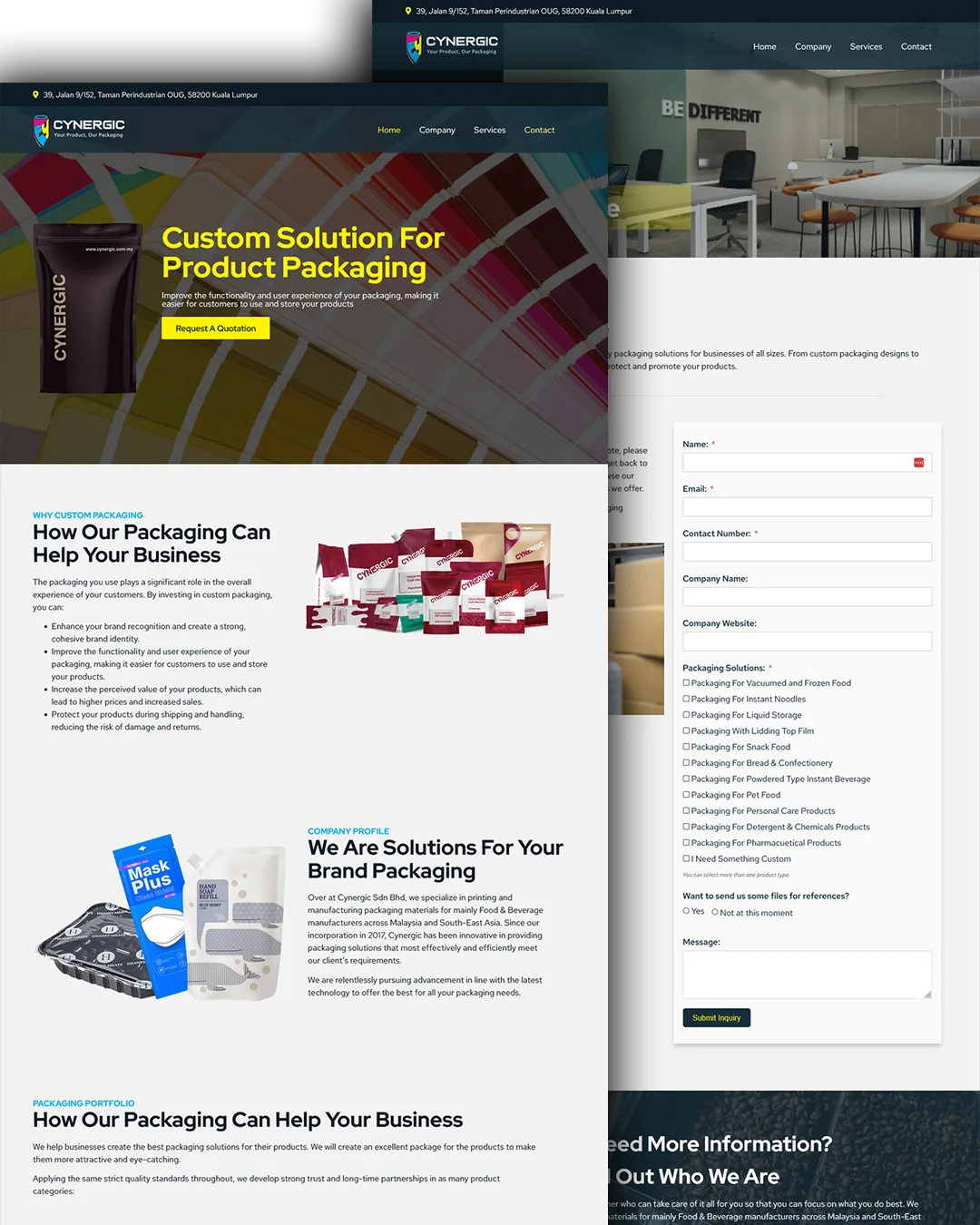 Pixeldio Digital - website design service portfolio - cynergic sdn bhd - screenshot 1