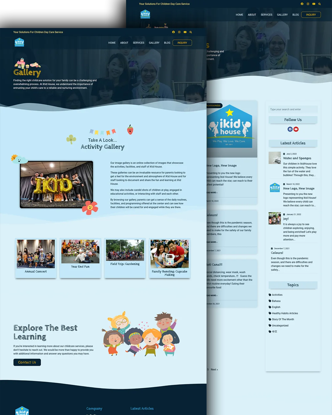 Pixeldio Digital - website design service portfolio - ikidhouse - screenshot -1