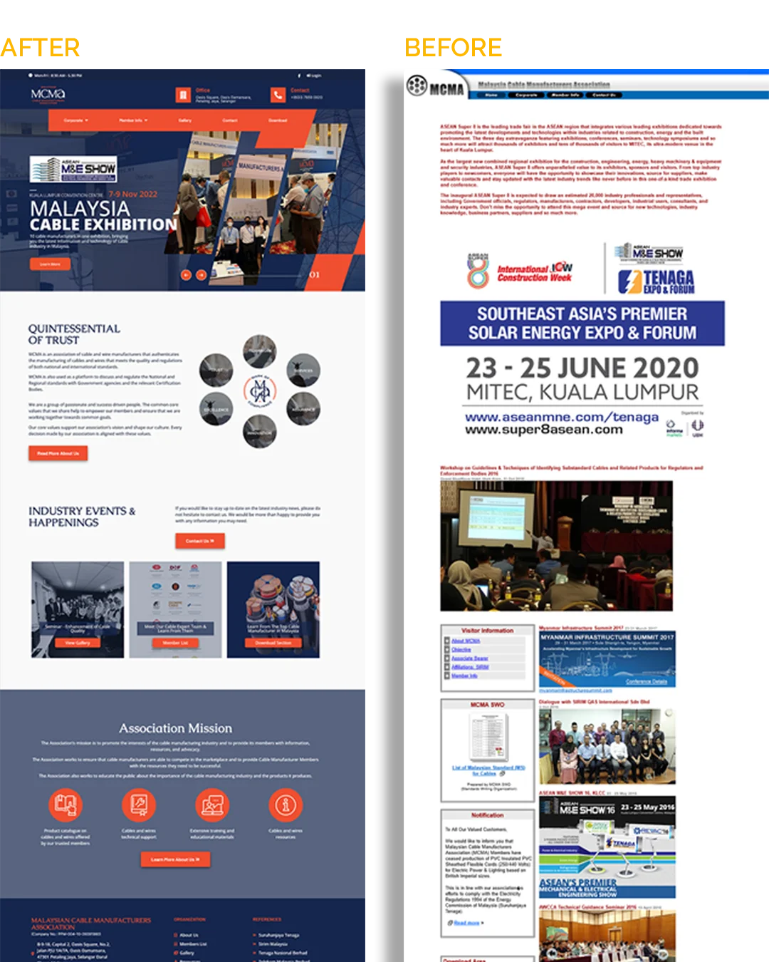 Pixeldio Digital - website design service portfolio - mcma - screenshot 2